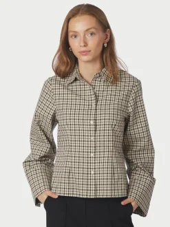 Neo Noir Rosa Checked Skjorte, , 38*Dame Bluser & Skjorter