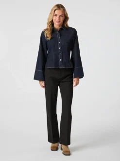 Neo Noir Rosa Denim Skjorte, , 34*Dame Bluser & Skjorter