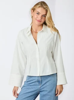 Discount Neo Noir Rosa Solid Skjorte, , 38 White