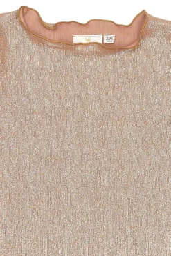 THE NEW Rosalind Langærmet Glitter Bluse, , 134-140 cm*Børn Bluser