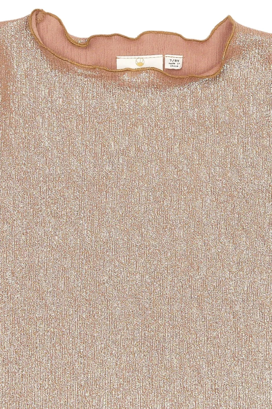 THE NEW Rosalind Langærmet Glitter Bluse, , 134-140 cm*Børn Bluser