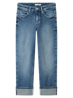 Name It Rose Straight Fold Jeans, , 152 cm*Børn Jeans
