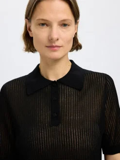 Selected Women Rose Structure Knit Bluse, , M*Dame Strik & Sweatshirts