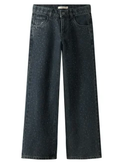 New Name It Rose Wide Rhine Jeans, , 140 cm Dark Midnight Denim