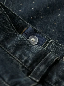 New Name It Rose Wide Rhine Jeans, , 140 cm Dark Midnight Denim