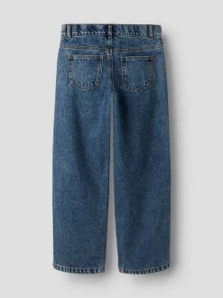 Outlet Name It Rose Wide Rhinestone Jeans, , 152 cm Denim Blue