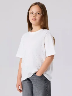 Outlet Name It Ruaja Top, , 134-140 cm Bright White