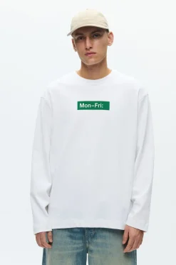 Wood Wood Ryan Mon-Fri Sweatshirt, , XL* Sweatshirts & Trøjer