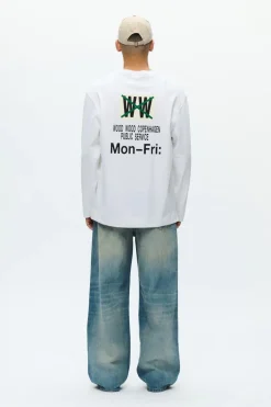 Wood Wood Ryan Mon-Fri Sweatshirt, , XL* Sweatshirts & Trøjer