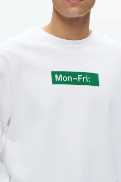 Wood Wood Ryan Mon-Fri Sweatshirt, , XL* Sweatshirts & Trøjer