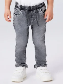 Clearance Name It Ryan Slim Sweat Jeans, , 98 cm Grey Denim