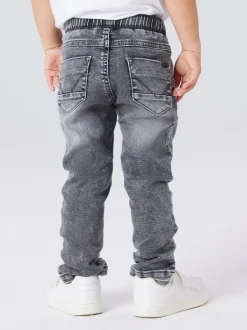 Clearance Name It Ryan Slim Sweat Jeans, , 98 cm Grey Denim