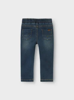 Outlet Name It Ryan Slim Sweat Jeans, , 92 cm Vintage Dark Blue Denim