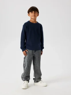 Clearance Name It Ryan Straight Jeans, , 134 cm Medium Grey Denim