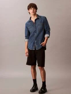 Calvin Klein 90's Classic Denim Shorts, , 32* Shorts