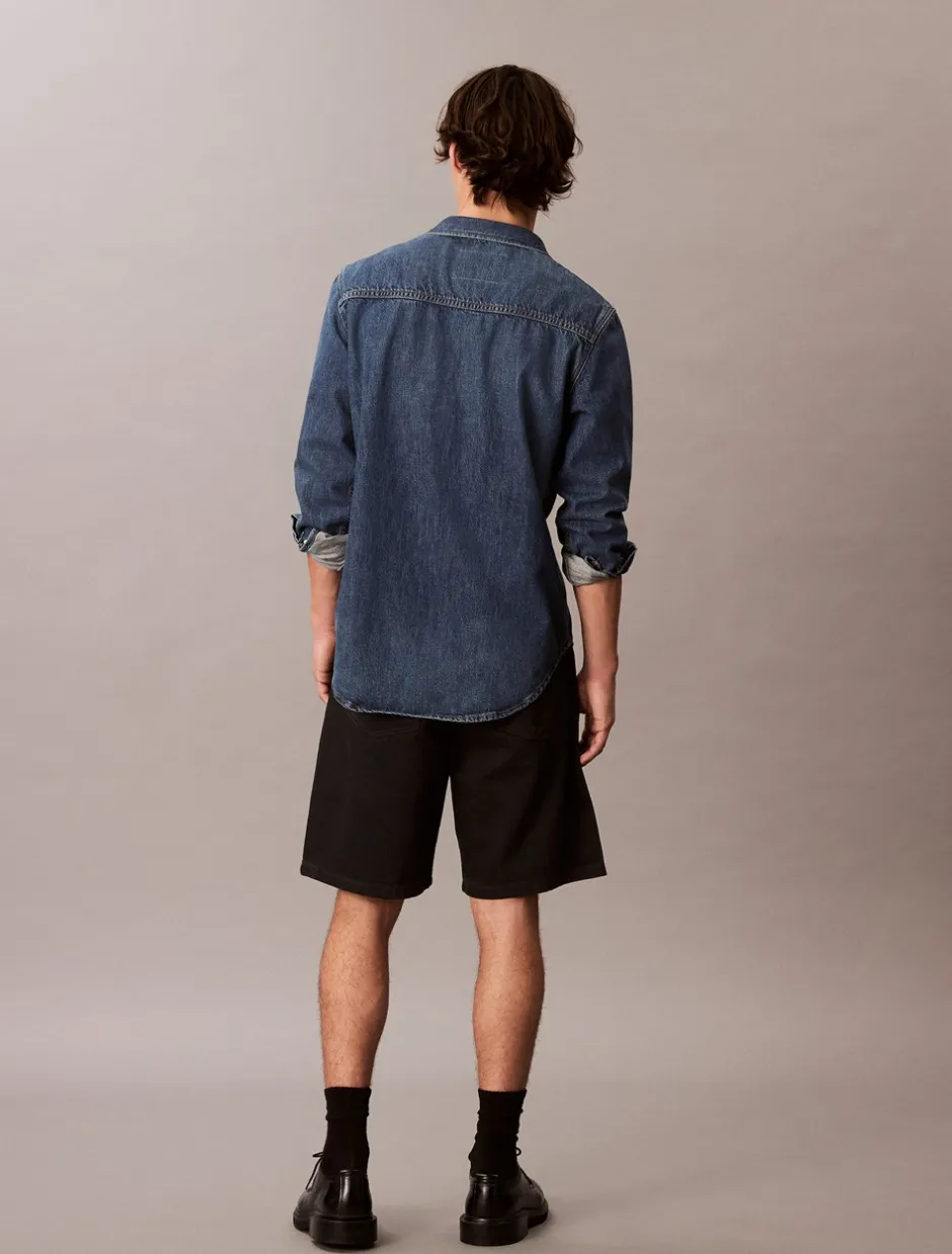 Calvin Klein 90's Classic Denim Shorts, , 32* Shorts