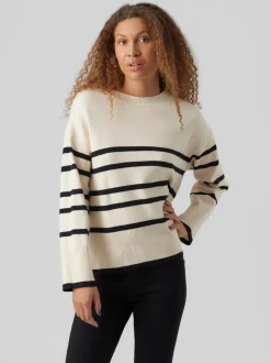 Discount Vero Moda Saba Striktrøje, , XXL Birch