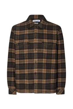 Hot Samsøe Samsøe Sacastor X H Overshirt, , XL Turkish Coffee Ch.