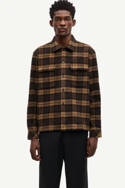Hot Samsøe Samsøe Sacastor X H Overshirt, , XL Turkish Coffee Ch.
