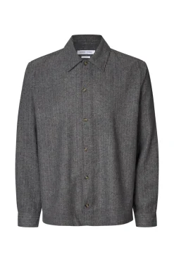 Samsøe Samsøe Sacastor X Overshirt, , XL Grey Herringbone