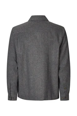 Samsøe Samsøe Sacastor X Overshirt, , XL Grey Herringbone