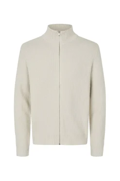 Discount Samsøe Samsøe Sadem Zip Cardigan, , L Silver Birch
