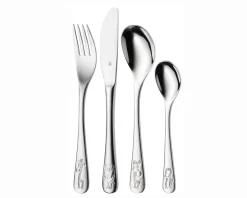 WMF Safari Børnebestik, Blank Stål, 4 Dele*Børn Børneservice|Bestik