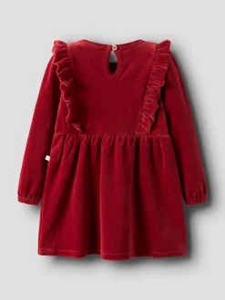 Clearance Lil' Atelier Saga Kjole, , 116 cm Red Dahlia