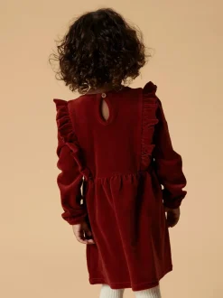 Clearance Lil' Atelier Saga Kjole, , 116 cm Red Dahlia