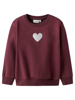 Outlet Name It Sakkina Sweatshirt, , 116 cm Burgundy
