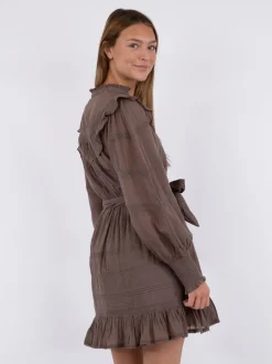 New Neo Noir Salli S Voile Kjole, , 38 Light Brown