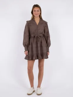 New Neo Noir Salli S Voile Kjole, , 38 Light Brown