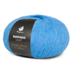 Best Mayflower Santiago Light Garn, , 50 g 022 Azurblå
