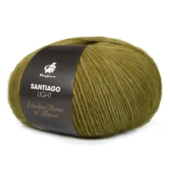 Hot Mayflower Santiago Light Garn, , 50 g 019 Mørk Oliven