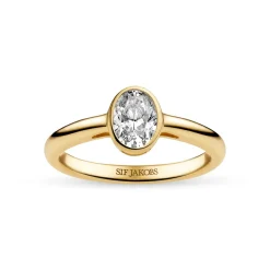 Sif Jakobs Jewellery Sardinien Ovale Piccolo Ring, , 54*Dame Ringe