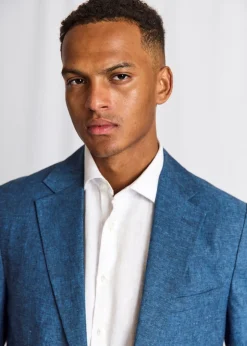 Best Bruun & Stengade Sasso Classic Fit Blazer, , 54 Blue