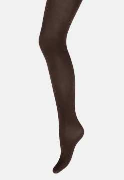 Clearance Wolford Satin Opaque 50 Strømpebukser, Sort, L Nearly Black