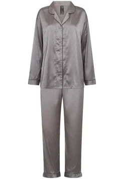 Sale Hype The Detail Satin Pyjamassæt, , L Grey