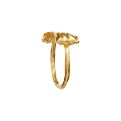 Maanesten Satin Ring, , 55 Gold Plated