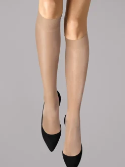 Wolford Satin Touch 20 3-pak Knæhøje Strømper, Sort, S*Dame Strømper