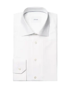 Eton Semi-Solid Twill Slim Skjorte, , 42* Skjorter