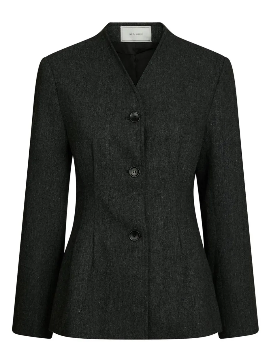Hot Neo Noir Senara Blazer, , 36 Dark Grey Melange