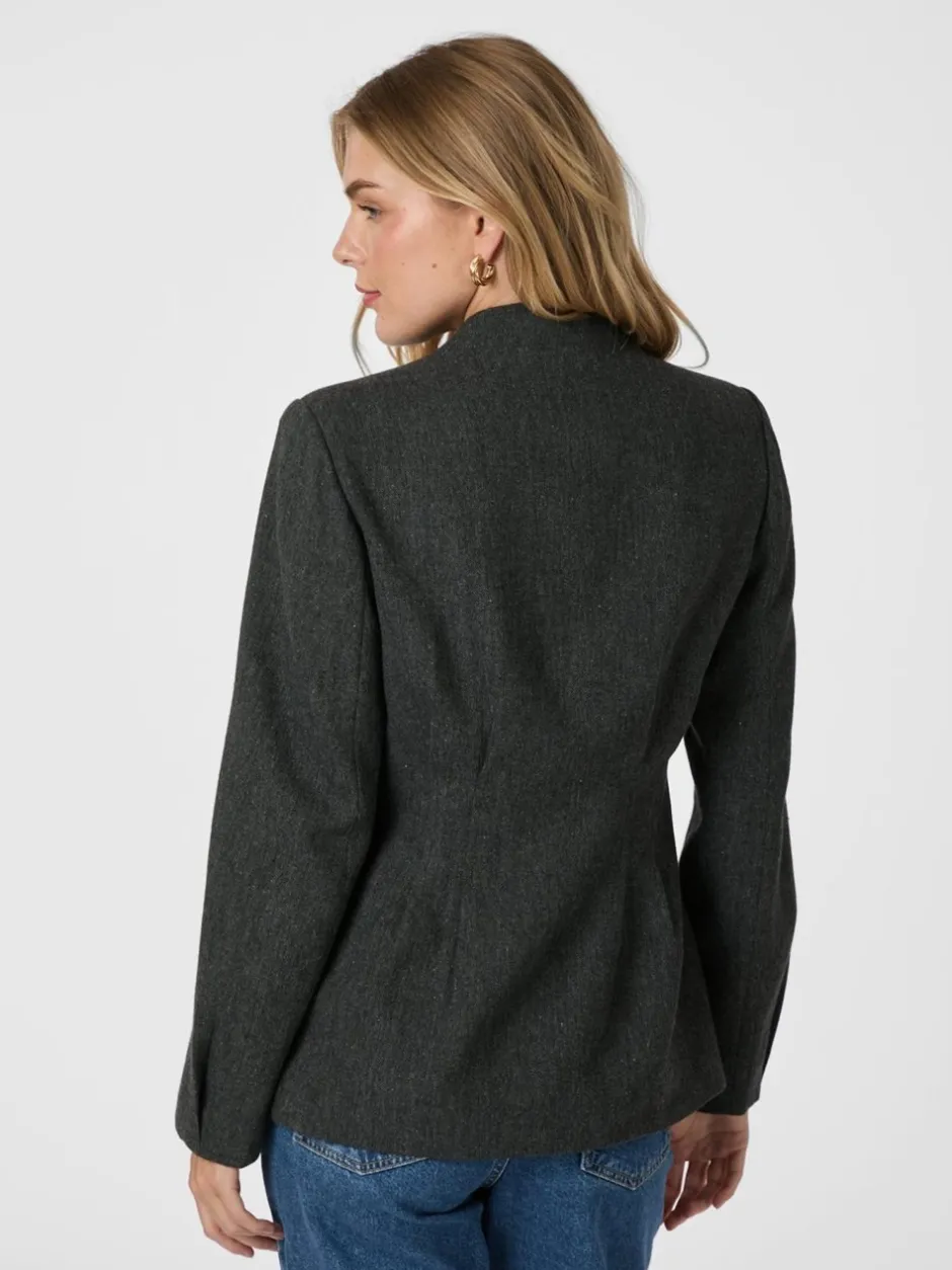Hot Neo Noir Senara Blazer, , 36 Dark Grey Melange
