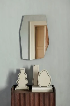ferm LIVING Shard Spejl, , 59,5x76,4 cm Sølv