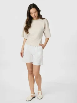 Sale Neo Noir Shea Linen Shorts, , 34 White
