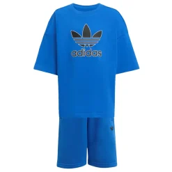Adidas Short Tee Big Logo Execution Sæt, , 122 cm*Børn Nederdele & Shorts