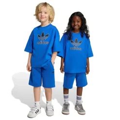 Adidas Short Tee Big Logo Execution Sæt, , 122 cm*Børn Nederdele & Shorts