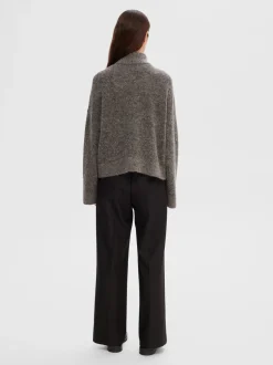 Selected Women Sia Cardigan, , L Medium Grey Melange
