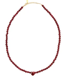 Maanesten Sienna Heart Halskæde, , 40+3 cm*Dame Halskæder