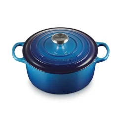 Discount Le Creuset Signature Rund Støbejernsgryde, , 4,2 L Azure